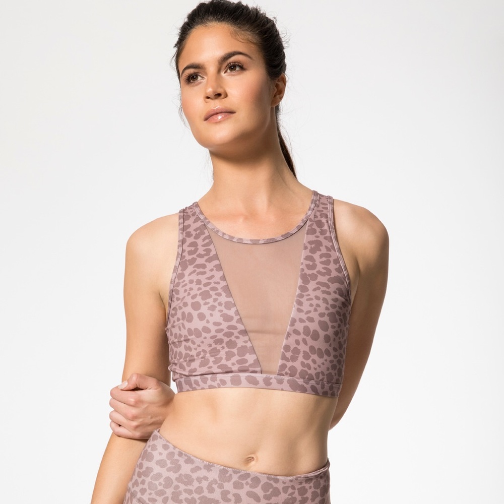 Varley leopard bra
